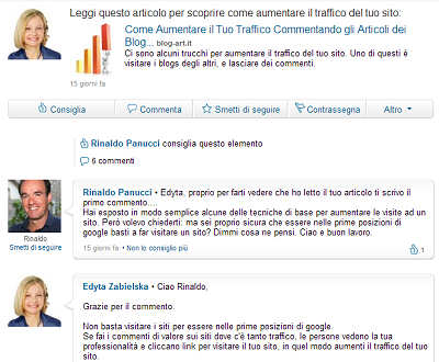 Linkedin - discussioni