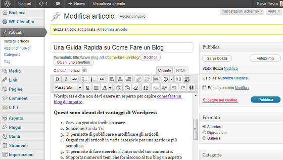 Come si crea un blog